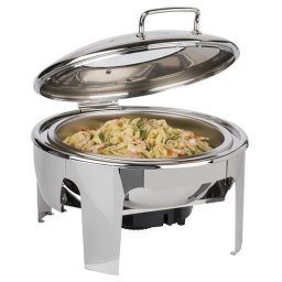 Chafing dish inductie cu capac sticla hidraulic APS 46 x 50 x 30 cm, 6 l