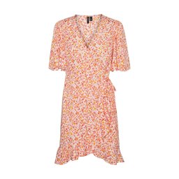 VERO MODA Rochie Vmemma Henna Ss Short Wrap Dress Wvn Ga 10290762 13-0905 TCX birch