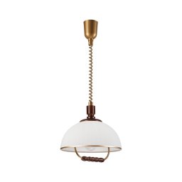 Lustr rabatabil RAMONA 1xE27/60W/230V bej/tm. maro