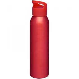 Bidon sport pentru apa, 21MAR1819, 650 ml, 26xØ 6.6 cm, Everestus, Aluminiu, Polipropilena, Rosu