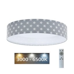 LED lampă reglabilă GALAXY KIDS LED/24W/230V stele gri/alb + DO
