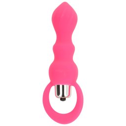 OhMama Vibrating Butt Plug 9cm Pink