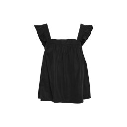 VERO MODA Top Vmharper Sl Frill Short Top 10283819 C-N10 black