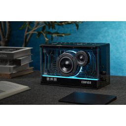 BOXE EDIFIER Gaming desktop, RMS: 40W, Bluetooth 5.3, USB-C, USB-A, AUX, EQs preset 3 moduri, RGB 7 culori, GaN charger 35W, black, "QD35-BK" (include TV 0.8lei)