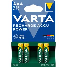 Set de 4 acumulatori AAA Varta 5703 1.2V 1000mAh