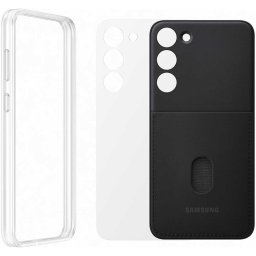 Husa telefon SAMSUNG Frame Case pentru Galaxy S23 Plus, EF-MS916CBEGWW, Black