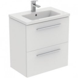Set mobilier suspendat Ideal Standard I.Life S 60cm,cu 2 sertare,alb mat
