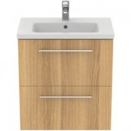 Set mobilier suspendat Ideal Standard I.Life S 60cm,cu 2 sertare,stejar natural