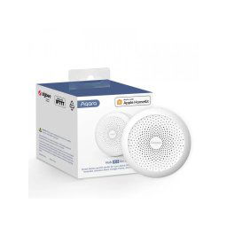 Senzor multifunctional Smart Gateway Wireless AQARA Hub M1S Gen2, compatibil cu Apple HomeKit, Zigbee 3.0, WiFi ,versiune EU