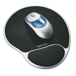 Mousepad Mouse pad ESSELTE Silver, cu suport ergonomic pentru incheietura mainii, Lycra, negru
