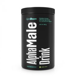 GymBeam AlphaMale Drink 400 g măr verde