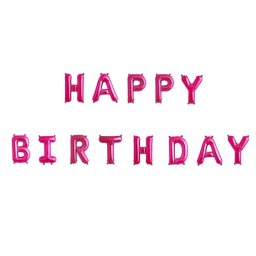 Set baloane folie HAPPY BIRTHDAY roz 40Cm