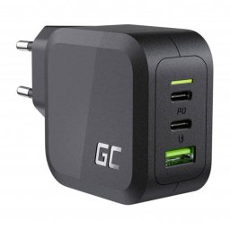 Incarcator de retea PowerGaN 65W pentru laptop, MacBook, tableta, smartphone, Nintendo Switch 2x USB-C, 1x USB-A
