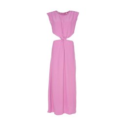 SCOTCH & SODA Rochie Draped Structured Shoulder Midi Dress 171839 SC5693 orchid pink