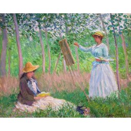 Set pictura pe numere, cu sasiu, In padurea Giverny - Monet, 40x50 cm
