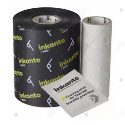 Ribon ARMOR Inkanto AWR8, ceara (wax), negru, 100mmX300M, OUT