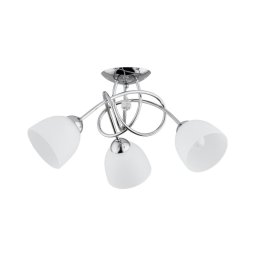 Lustră aplicată MODENA 3xE27/60W/230V crom/alb