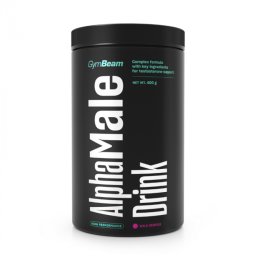 GymBeam AlphaMale Drink 400 g fructe de pădure