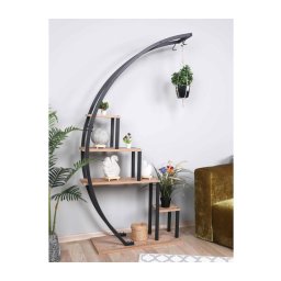 Suport de flori GARDEN 180x85 cm maro/negru