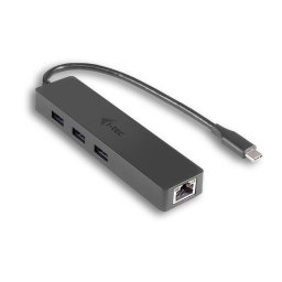 i-tec USB C Slim 3-porturi HUB Gigabit Ethernet USB 3.0 to RJ-45 3x USB 3.0