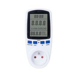 Wattmetru și contor de consum de energie electrică 3600W/230V