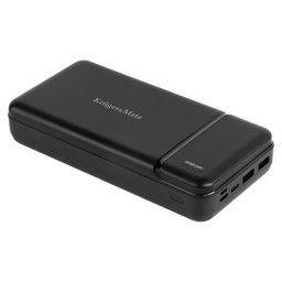 Baterie externa KM0907, 30.000 mAh, 2x USB-A, 1x USB-C, Negru