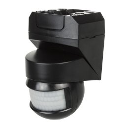 Senzor de perete Maclean, mișcare, 180° + 360°, 2000 W, negru, MCE295