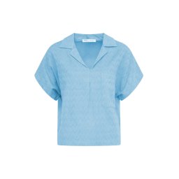 Tricou Mdm pentru Femei Lapel Shirt Combining Dobby And T-Shirt 66146863_132