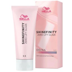 Vopsea de par semi-permanenta Wella Professionals Shinefinity Zero Lift Glaze 00 66, Violet Booster, 60 ml