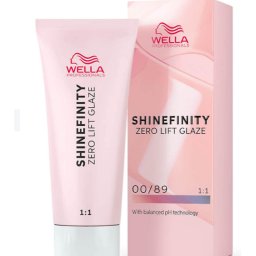 Vopsea de par semi-permanenta Wella Professionals Shinefinity Zero Lift Glaze 00 89, Blue Booster, 60 ml