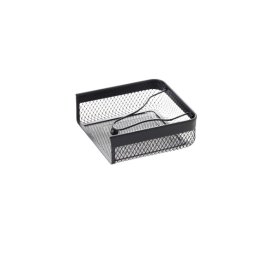 Suport Servetele Metalic Negru, 19x19x6.5 cm, Design Modern