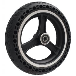 Set roata AA10X2.125F-037 cu cauciuc plin si rulmenti