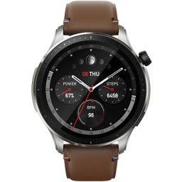 Ceas Smartwatch Amazfit GTR 4, 46mm, Bluetooth, GPS, Brown