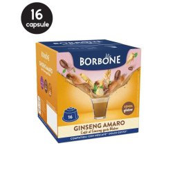 16 Capsule Borbone Ginseng Amaro - Compatibile Dolce Gusto