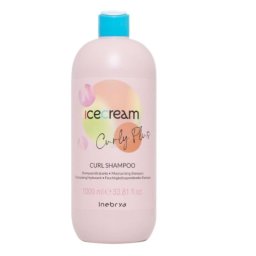 Sampon hidratant pentru par cret ondulat Inebrya Ice Cream Curly Plus, 1000 ml