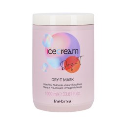 Masca hidratanta pentru par cret ondulat Inebrya Ice Cream Dry-T, 1000 ml