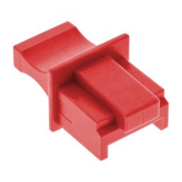 Set 100 buc protectie impotriva prafului pentru RJ45 Rosu, InLine IL59942K