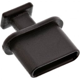 Set 50 buc protectie cu prindere impotriva prafului pentru conector USB-C Negru, InLine IL59948M