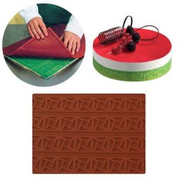 Covoras Silicon Blat Decor Relief Model Fantezie, 60x40 cm