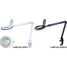 Lampa de birou cu iluminare cu lupa 5 dioptrii led neagra