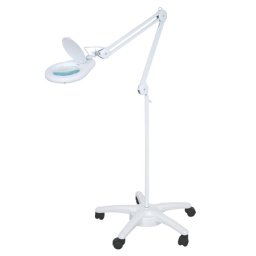 Lupa mobila cu iluminare SMD LED (56x) pe stand mobil / roti L-5DP-LED-56-STAND