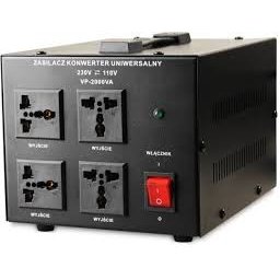 Transformator 220-110V AC Putere:2000VA 3 prize iesire VP-2000VA