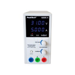 Alimentator: de laborator pulsatoriu,canal unic 0÷30VDC 0÷5A