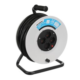 STROHM SM-HJR-50M, PRELUNGITOR TAMBUR, SUPORT METALIC, 50M, CABLU 3X2.5MM