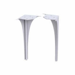 Set picioare spate pentru mobilier Oristo Louis alb lucios