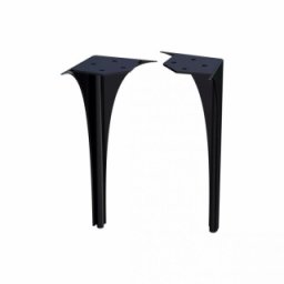 Set picioare spate pentru mobilier Oristo Louis negru lucios