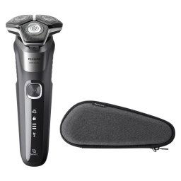 Aparat de barbierit Aparat de Ras PHILIPS Shaver Series 5000 S5887/30 Acumulator, Autonomie 60 min, SkinIQ, Gri