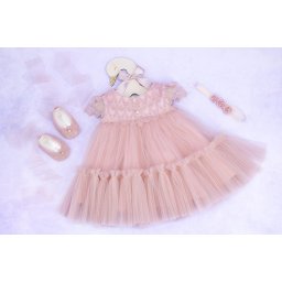Set botez 3 piese Creamy Lace
