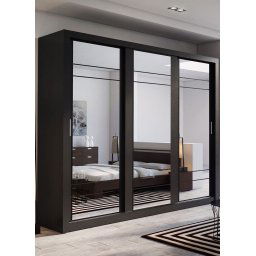 DRESSING ALICE 2 , NEGRU , 250X215X60 CM