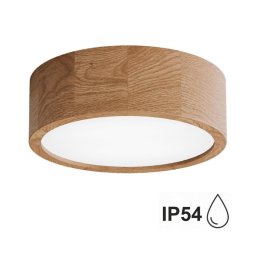 Plafonieră pentru baie CLEO 2xE27/24W/230V IP54 d. 27,5 cm stejar